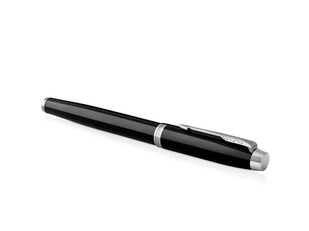 Ручка роллер Parker IM Core Black CT черный глянцевый/серебристый - фото 3