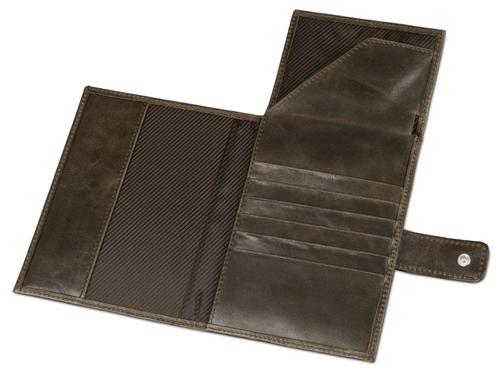 Бумажник путешественника Druid с отделением для паспорта коричневый - фото 3