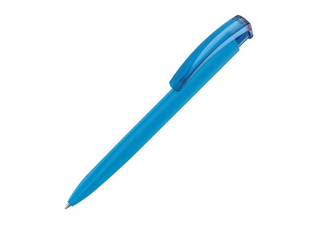 Ручка пластиковая шариковая трехгранная Trinity K transparent Gum soft-touch - фото 10