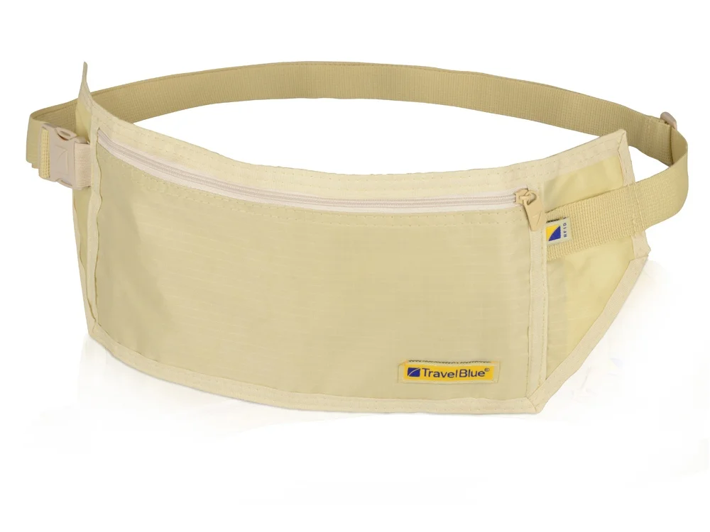 Сумка-кошелек на пояс c RFID защитой бежевый