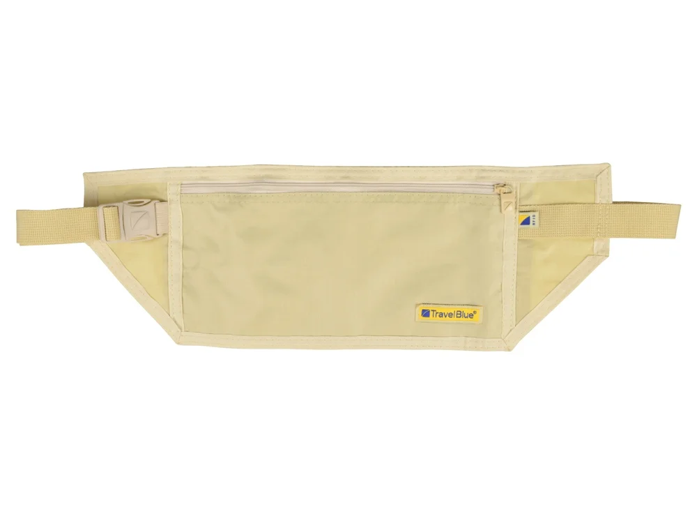 Сумка-кошелек на пояс c RFID защитой бежевый - фото 4