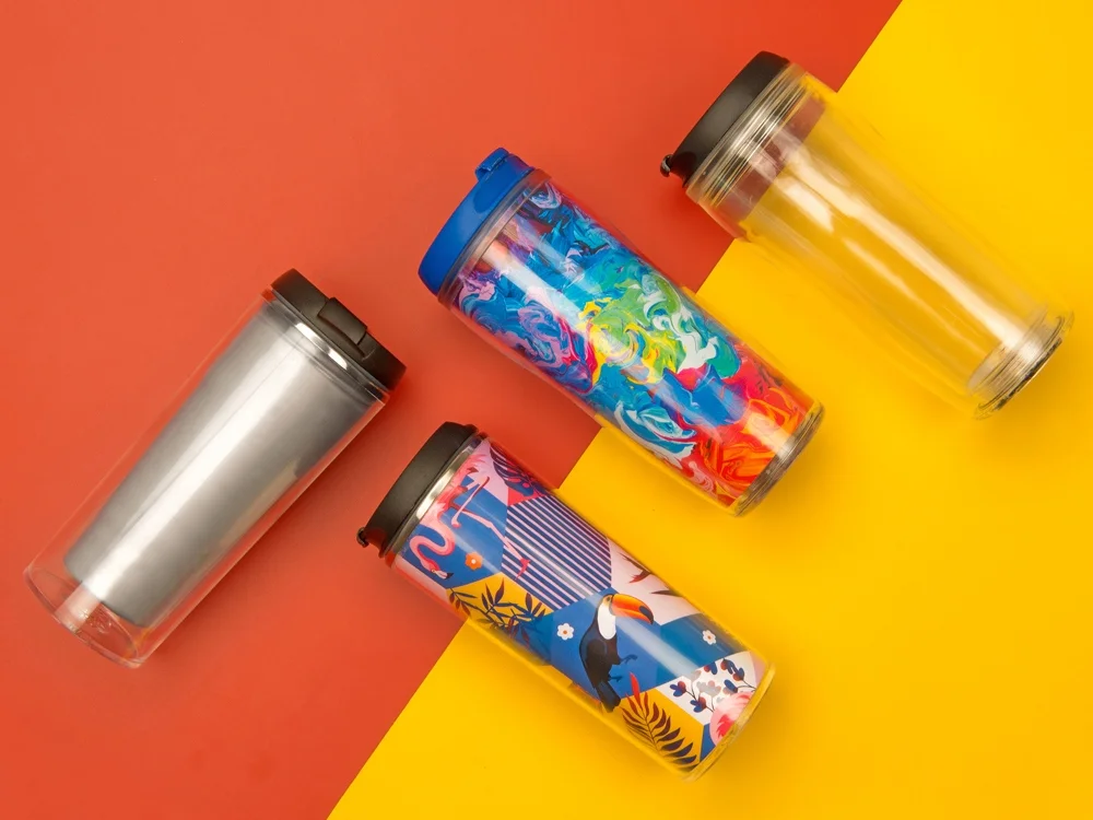 Термокружка Remix прозрачный/черный 400 мл - фото 6