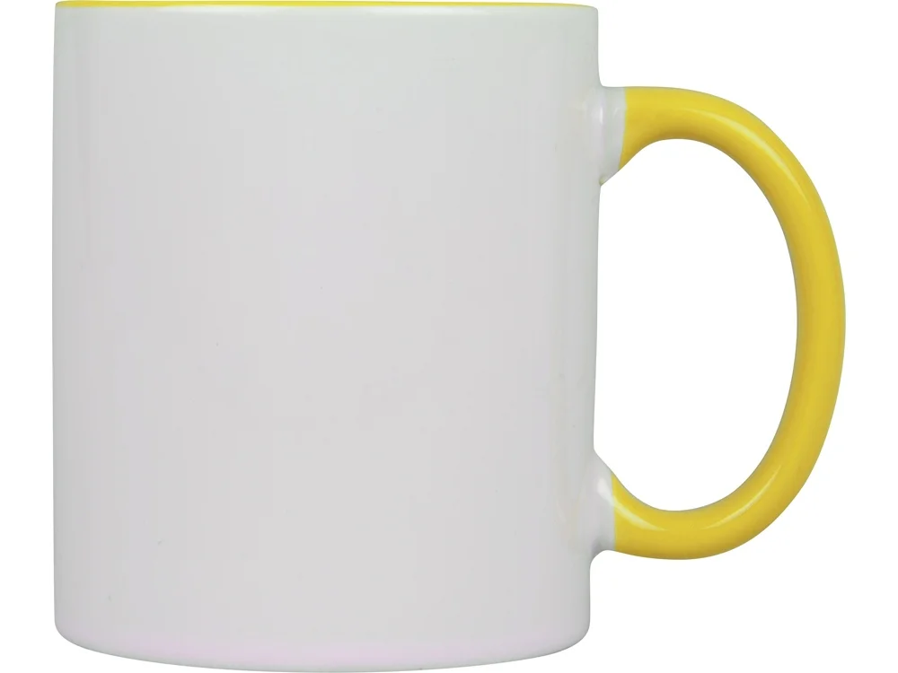 Кружка «Sublime Color» для сублимации, белый/желтый, 320 мл - фото 2