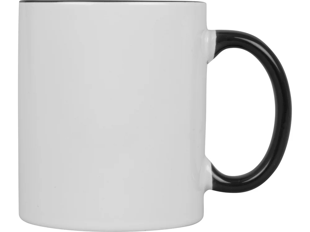 Кружка Sublime Color для сублимации белый/черный 320 мл - фото 2