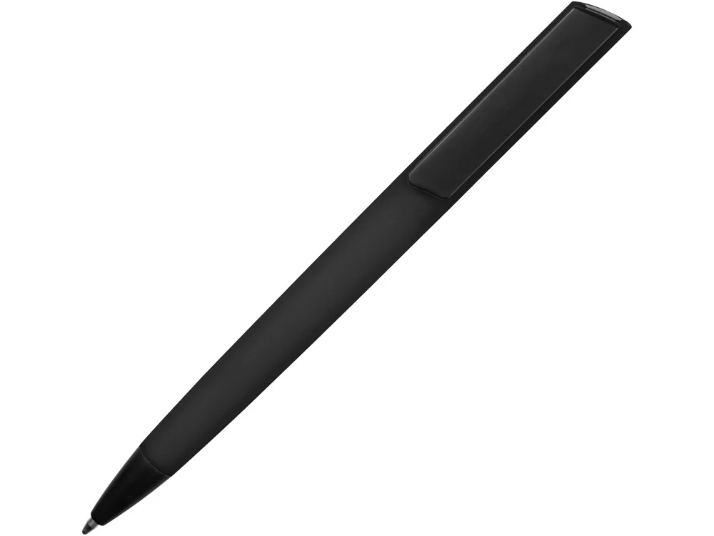 Ручка пластиковая soft-touch шариковая Taper черный - фото 2