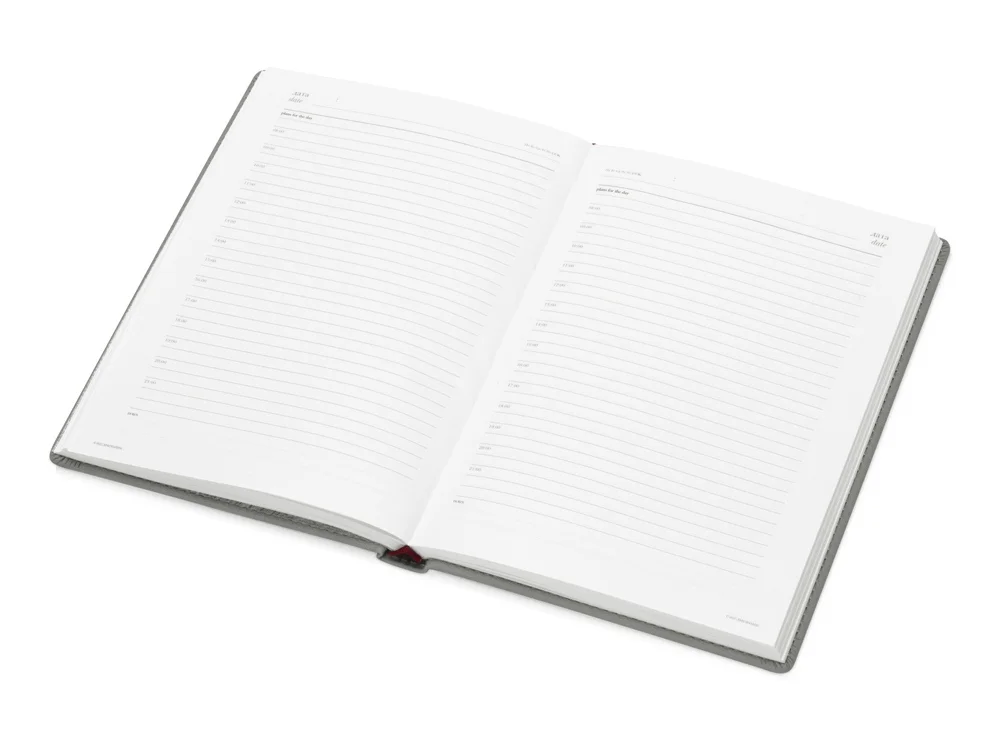 Ежедневник недатированный А5 «Velvet», светло-серый, A5 - фото 2