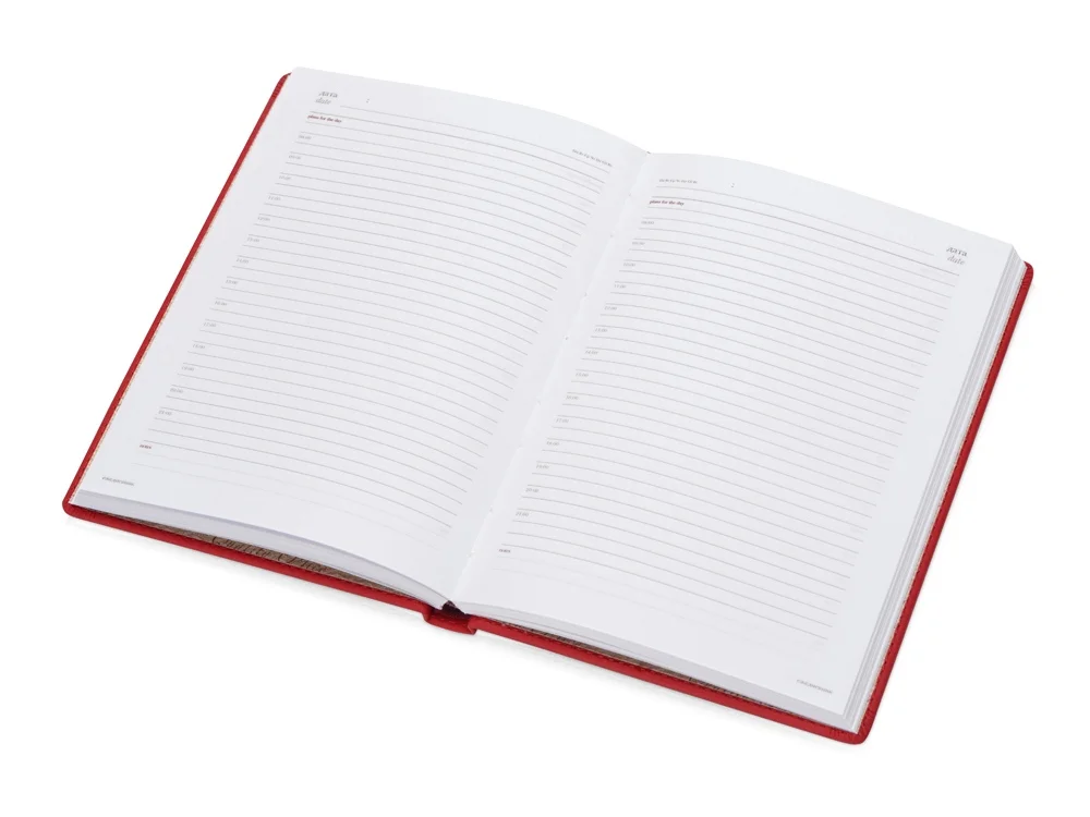 Ежедневник недатированный А5 Velvet красный A5 - фото 2