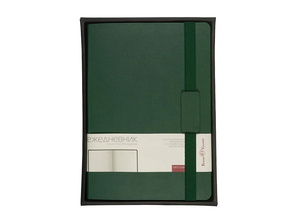 Ежедневник недатированный В5 «Leggenda», зеленый - фото 4