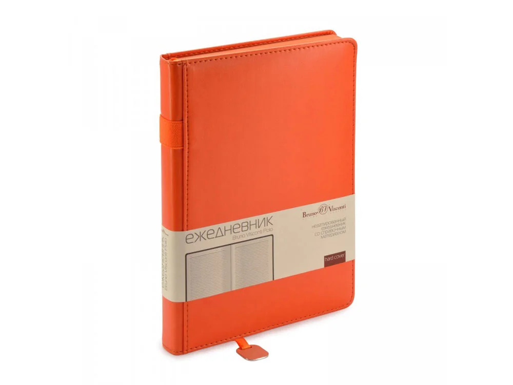 Ежедневник недатированный А5 «Polo», оранжевый - фото 2