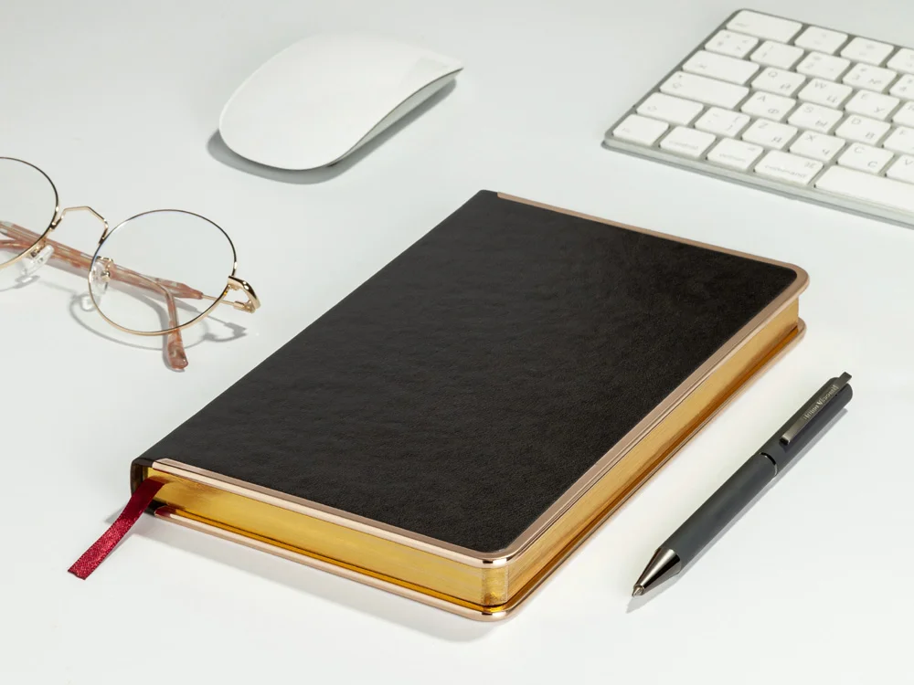 Ежедневник недатированный А5 «Chelsea», серый/золотистый - фото 5