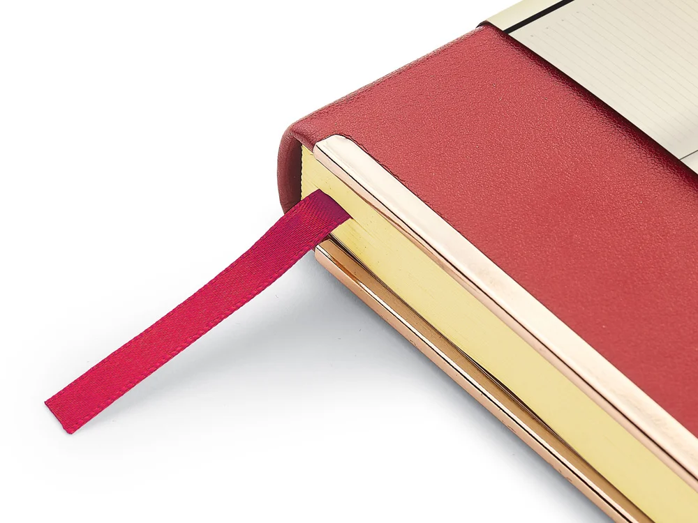 Ежедневник недатированный А5 CHELSEA бордовый/золотистый - фото 4