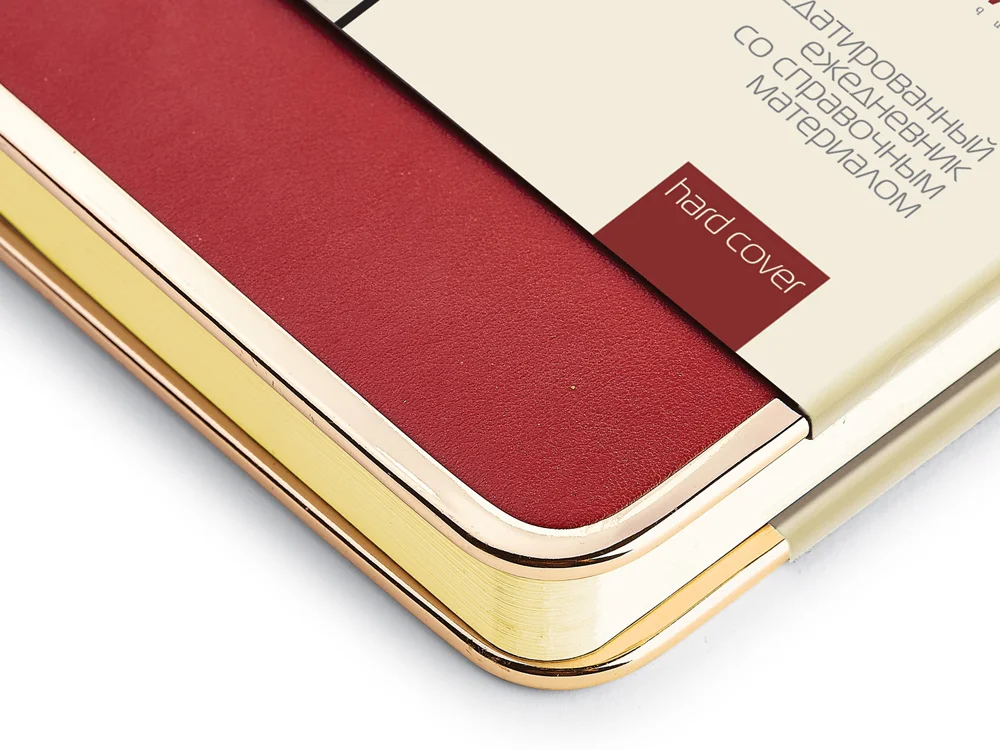 Ежедневник недатированный А5 CHELSEA бордовый/золотистый - фото 5