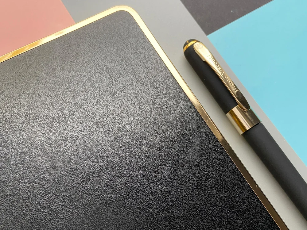 Ежедневник недатированный A5 «Chelsea», черный/золотистый - фото 7