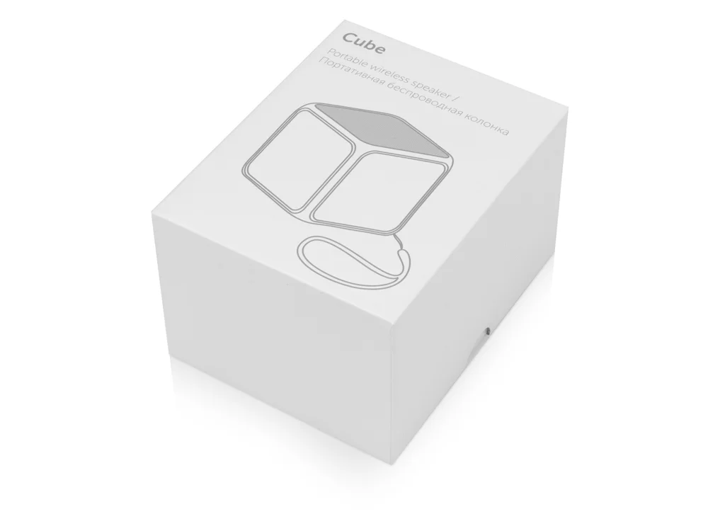 Портативная колонка Cube с подсветкой черный - фото 10