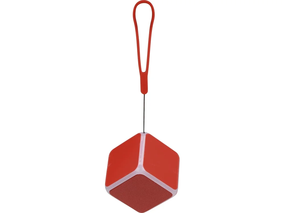 Портативная колонка «Cube» с подсветкой, красный - фото 3