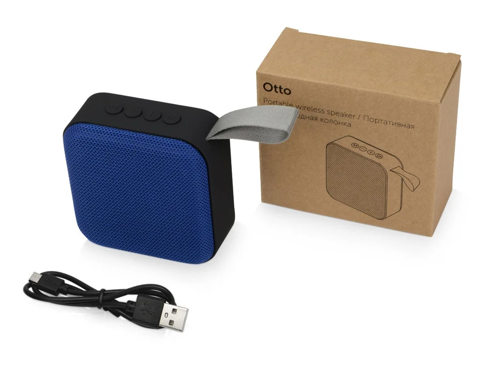 Портативная колонка «Otto», синий/черный - фото 6