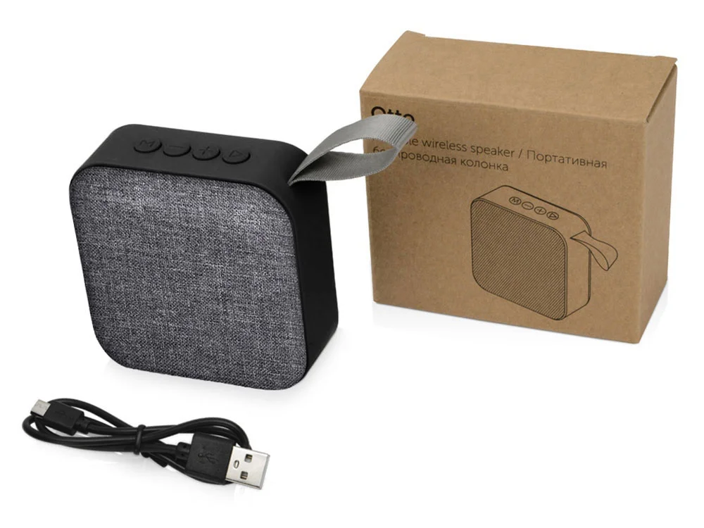Портативная колонка Otto серый/черный - фото 5