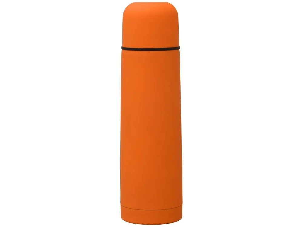 Термос Ямал Soft Touch с чехлом оранжевый матовый 500 мл - фото 5
