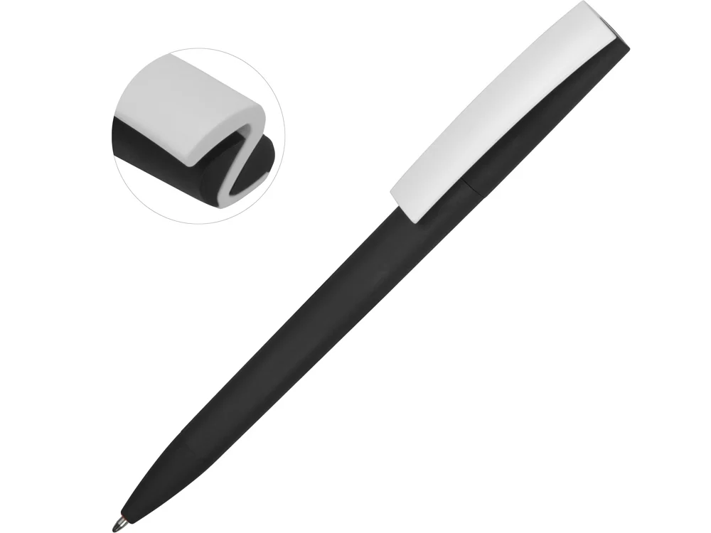 Ручка пластиковая soft-touch шариковая Zorro - фото 2