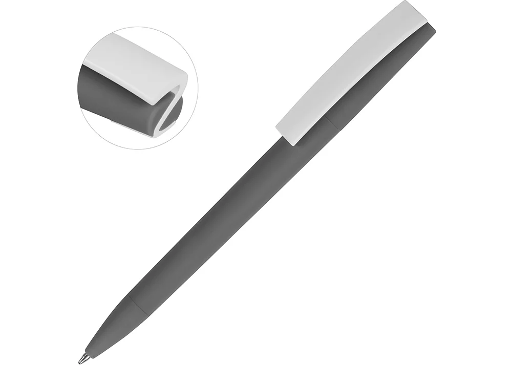 Ручка пластиковая soft-touch шариковая Zorro - фото 9
