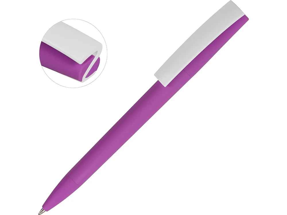 Ручка пластиковая soft-touch шариковая Zorro - фото 10