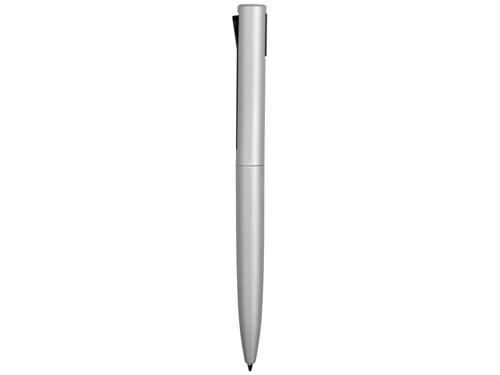 Ручка металлическая шариковая Bevel серебристый - фото 4
