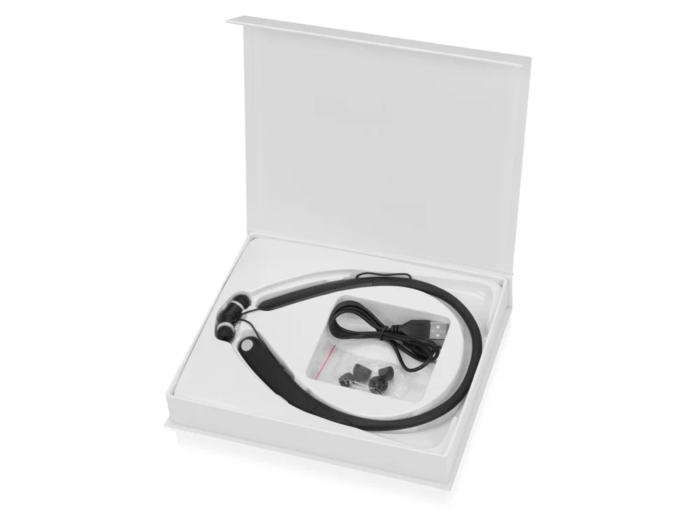 Беспроводные наушники с микрофоном Soundway черный/белый - фото 8