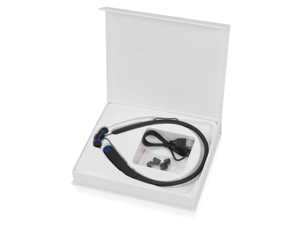 Беспроводные наушники с микрофоном Soundway черный/синий - фото 5