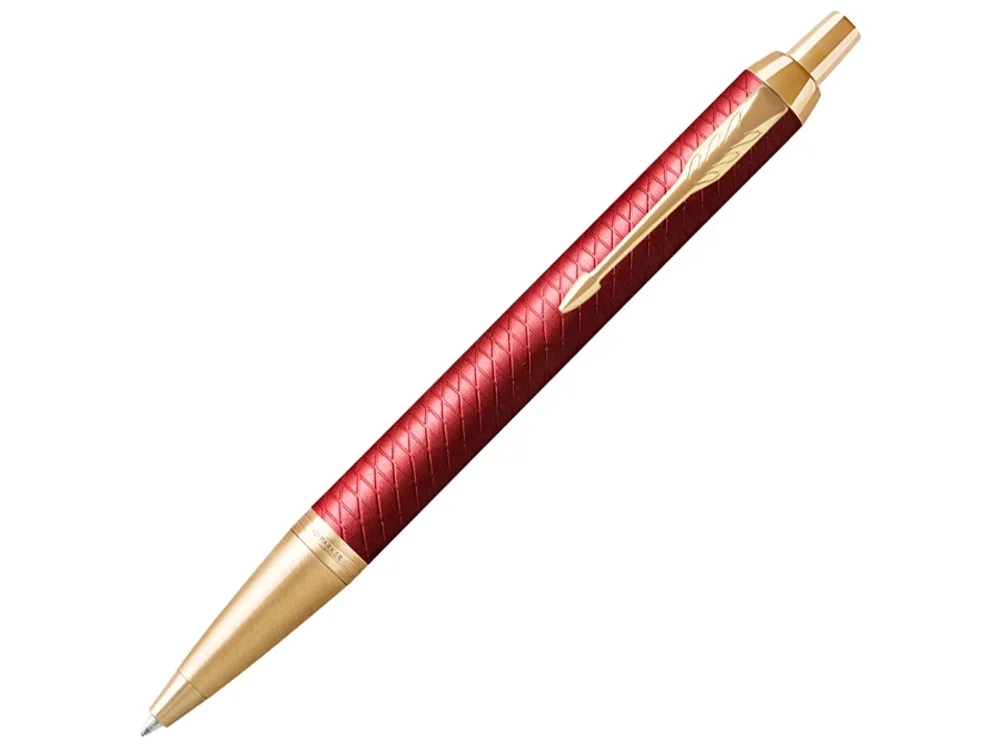 Ручка шариковая Parker IM Premium красный золотистый - фото 1