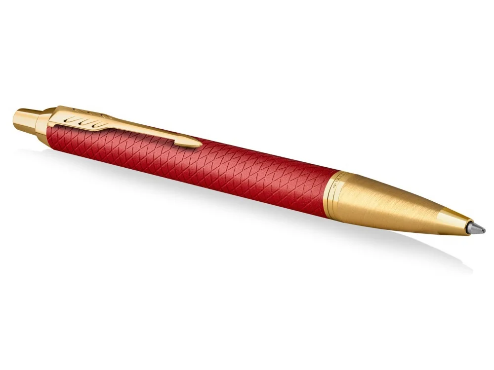 Ручка шариковая Parker IM Premium красный золотистый - фото 3