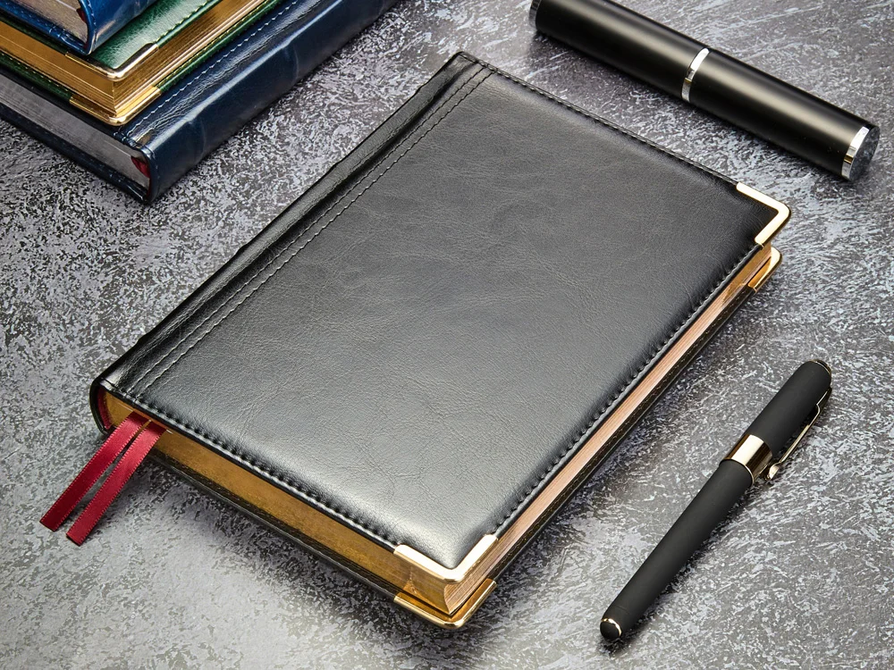 Ежедневник полудатированный А5 Boss черный A5 - фото 10