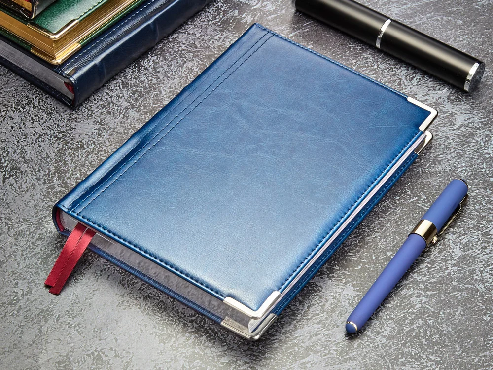 Ежедневник полудатированный А5 Boss синий A5 - фото 13