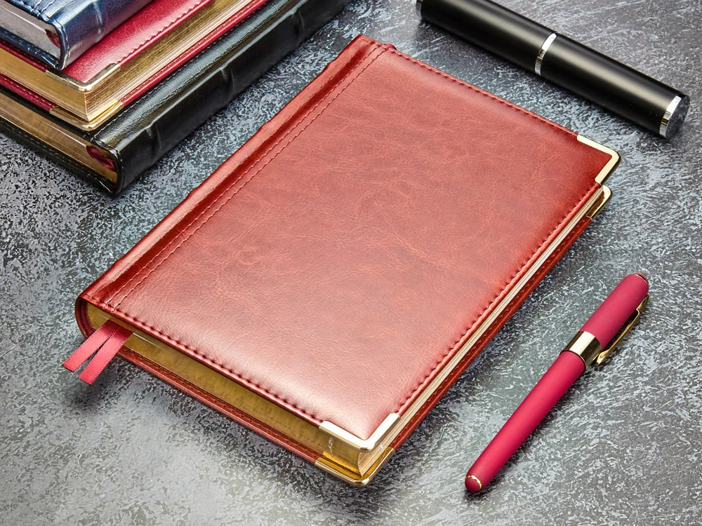 Ежедневник полудатированный А5 Boss коричневый A5 - фото 11