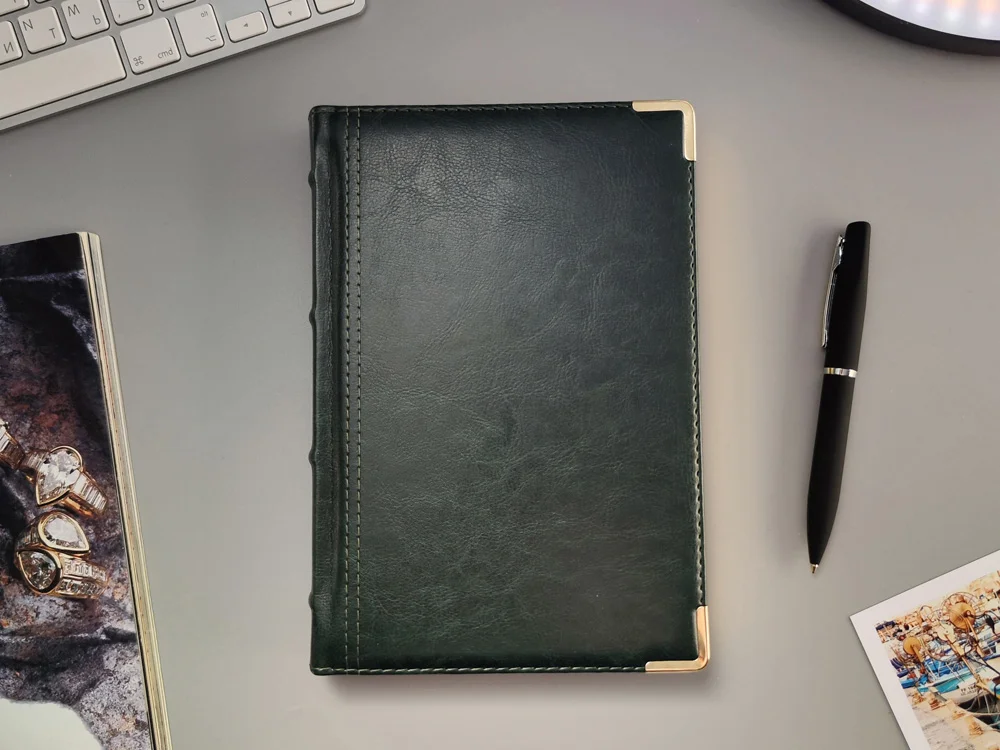 Ежедневник полудатированный А5 Boss зеленый A5 - фото 12