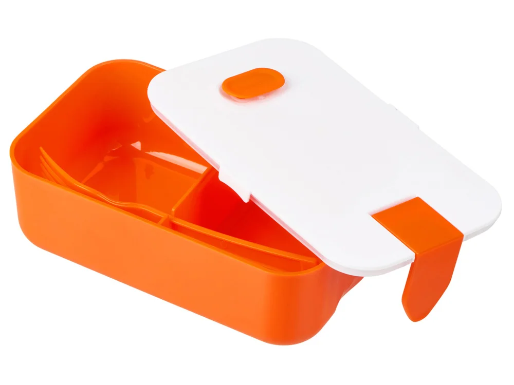 Ланч-бокс Neo оранжевый/белый 1000 мл - фото 2