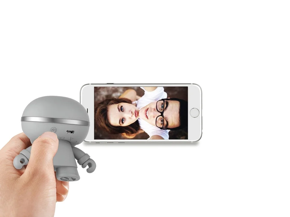 Портативный динамик Bluetooth mini XBOY серый - фото 5