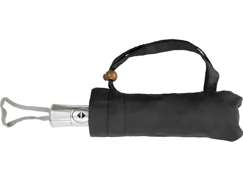 Зонт складной Леньяно черный/серебристый - фото 6