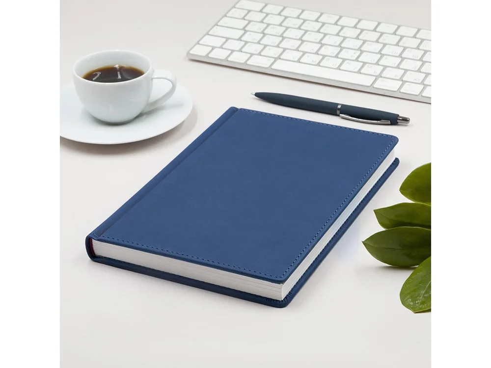Ежедневник А5 датированный Velvet на 2026 год синий - фото 3