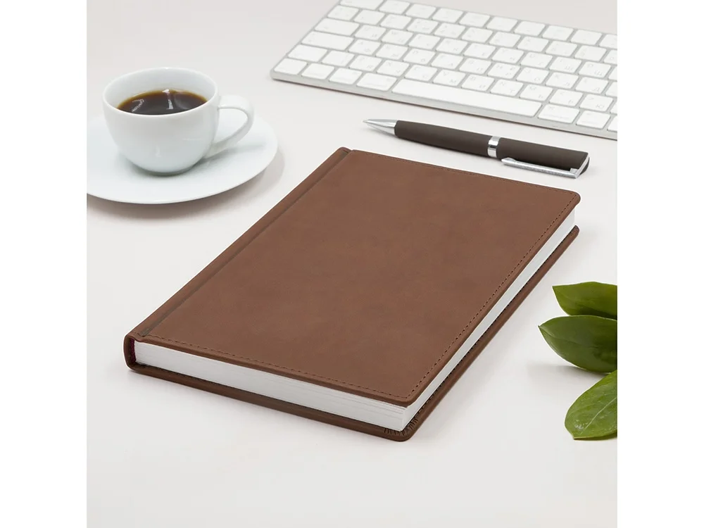 Ежедневник А5 датированный Velvet на 2026 год коричневый - фото 2