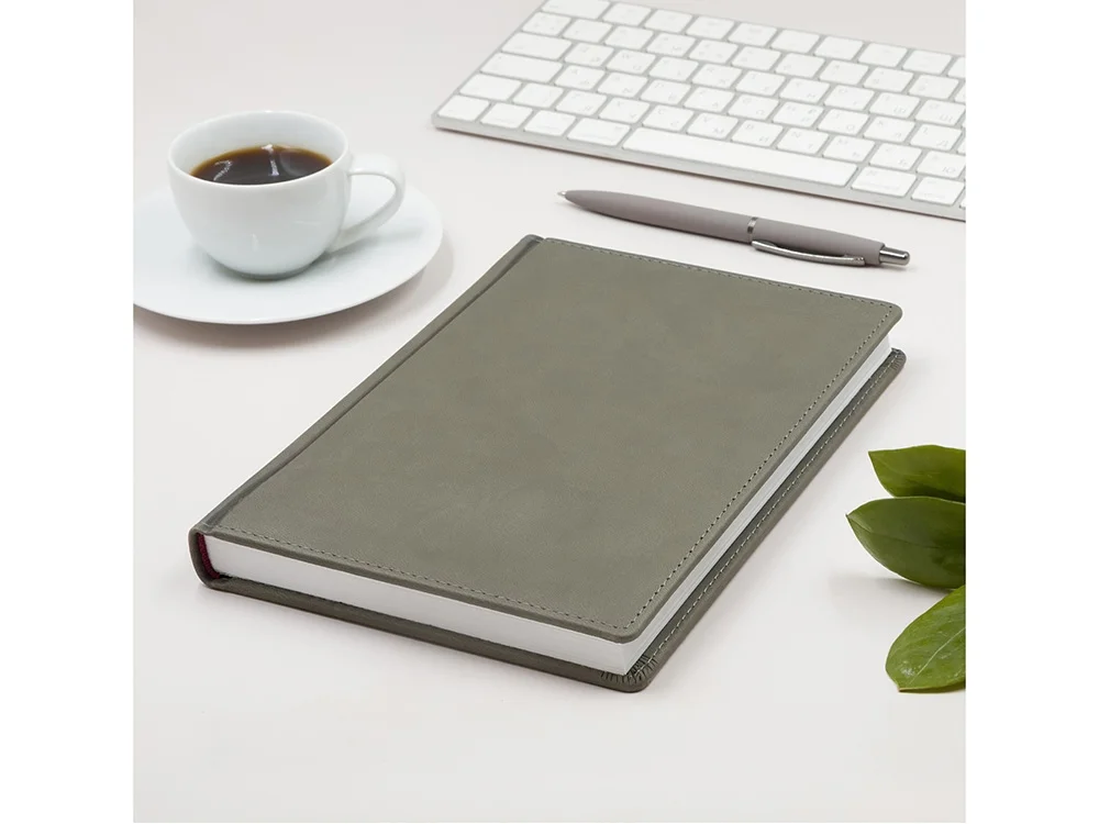 Ежедневник А5 датированный Velvet на 2026 год серый - фото 3