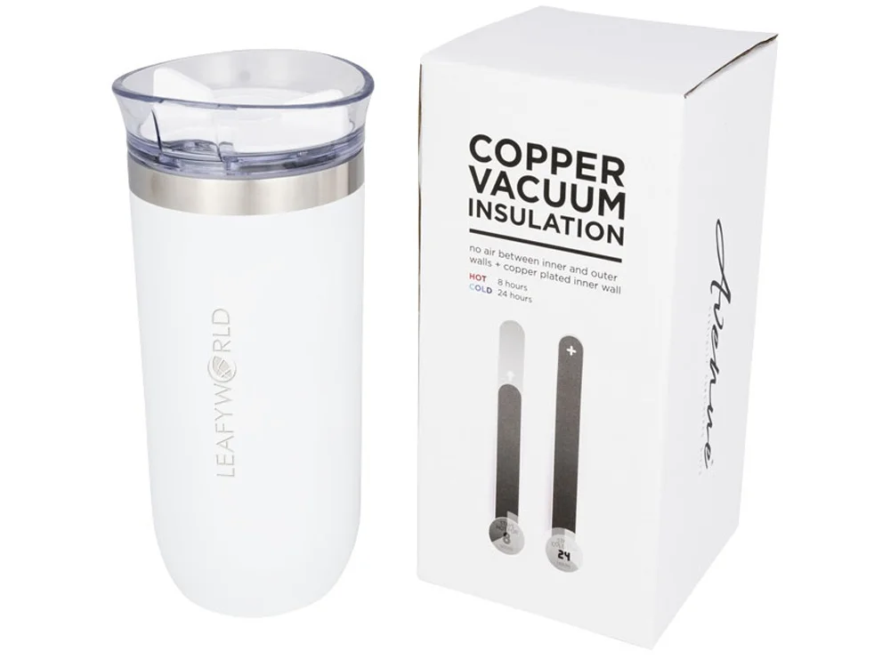 Вакуумная герметичная термокружка «Twist», белый, 470 мл - фото 6