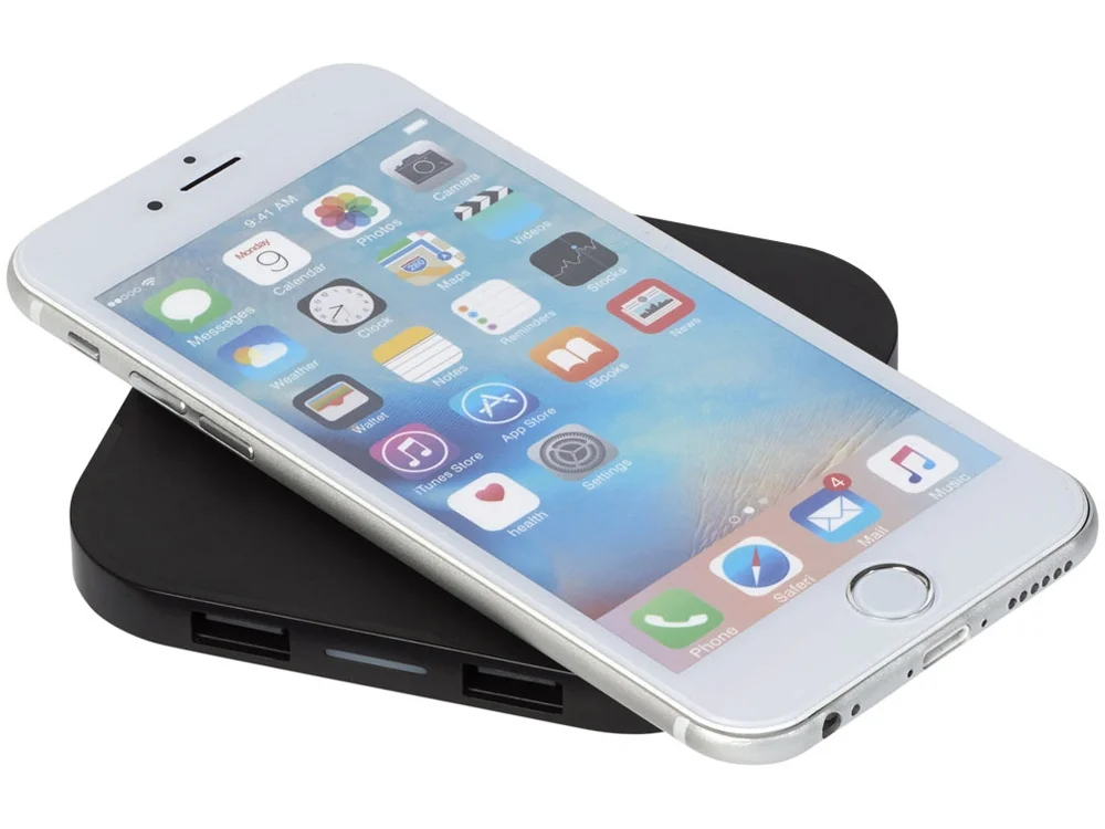 Беспроводное зарядное устройство-хаб Ozone черный - фото 2