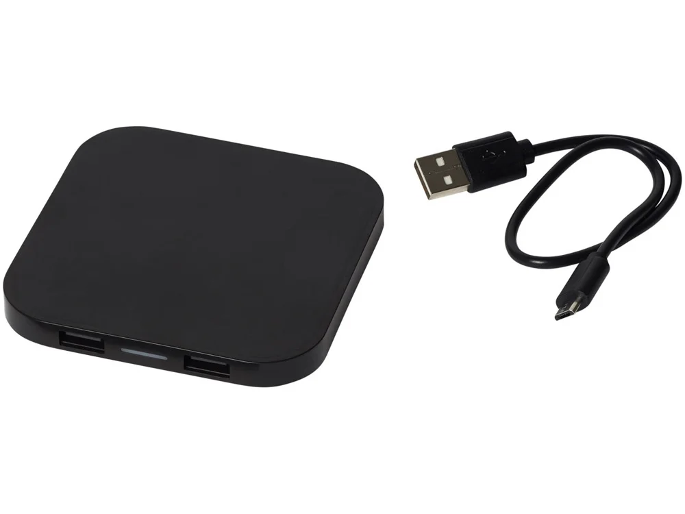 Беспроводное зарядное устройство-хаб Ozone черный - фото 3