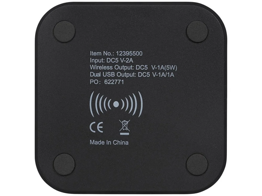 Беспроводное зарядное устройство-хаб Ozone черный - фото 5