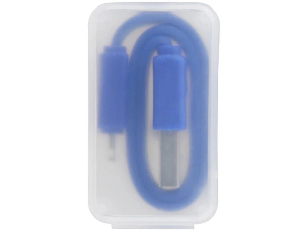 Кабель для зарядки 2 в 1 ярко-синий - фото 3