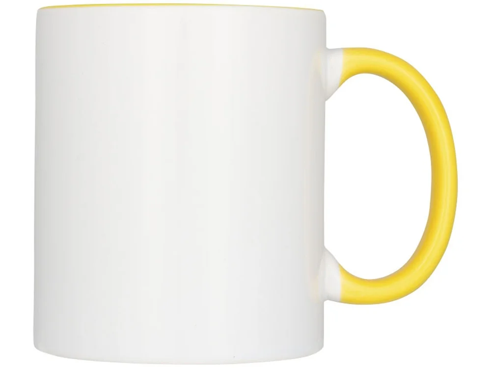 Кружка Pix для сублимации белый/желтый 330 мл - фото 2