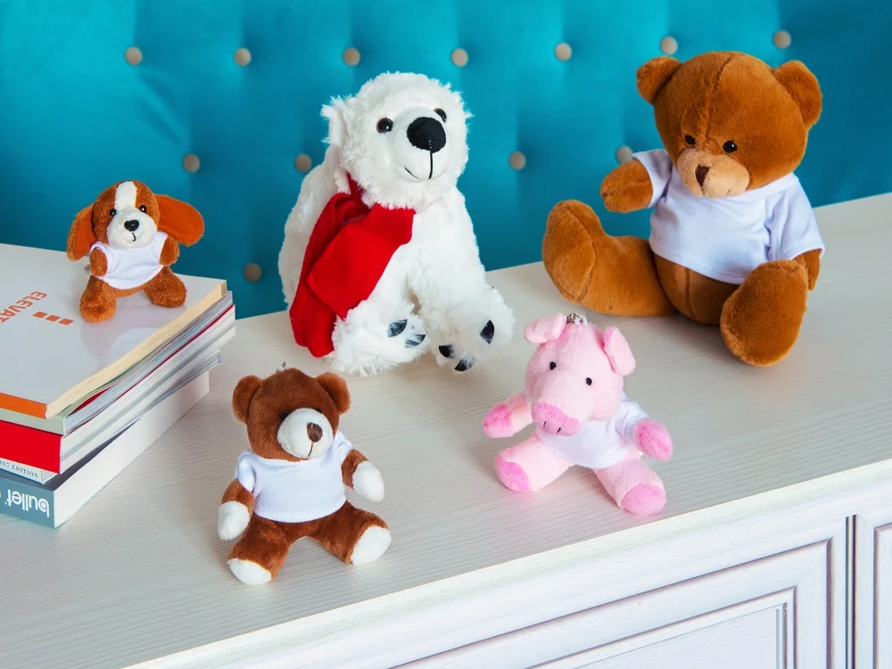 Брелок Свинка Одри розовый белый - фото 5