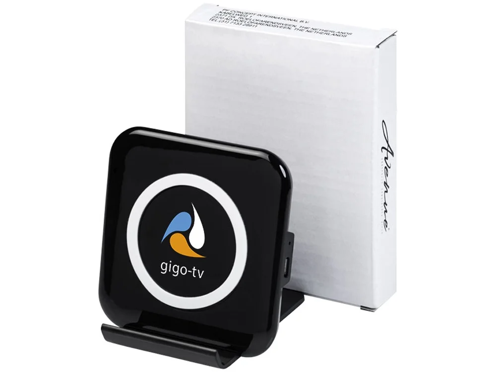 Беспроводное зарядное устройство-подставка для смартфона «Catena», черный - фото 7