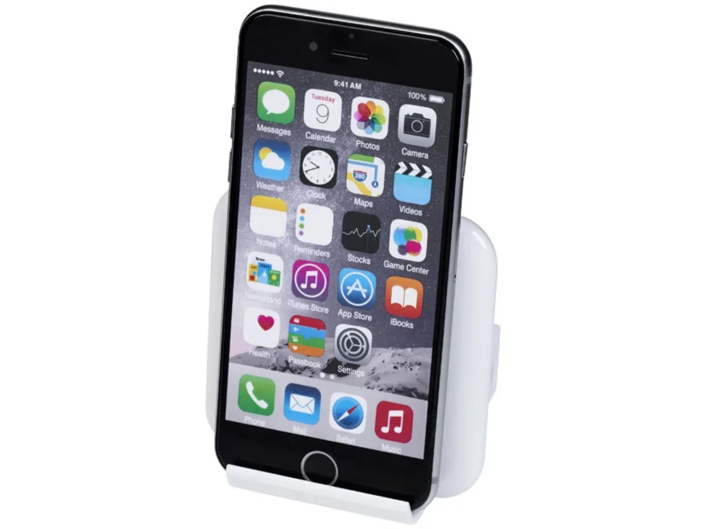 Беспроводное зарядное устройство-подставка для смартфона Catena белый - фото 4