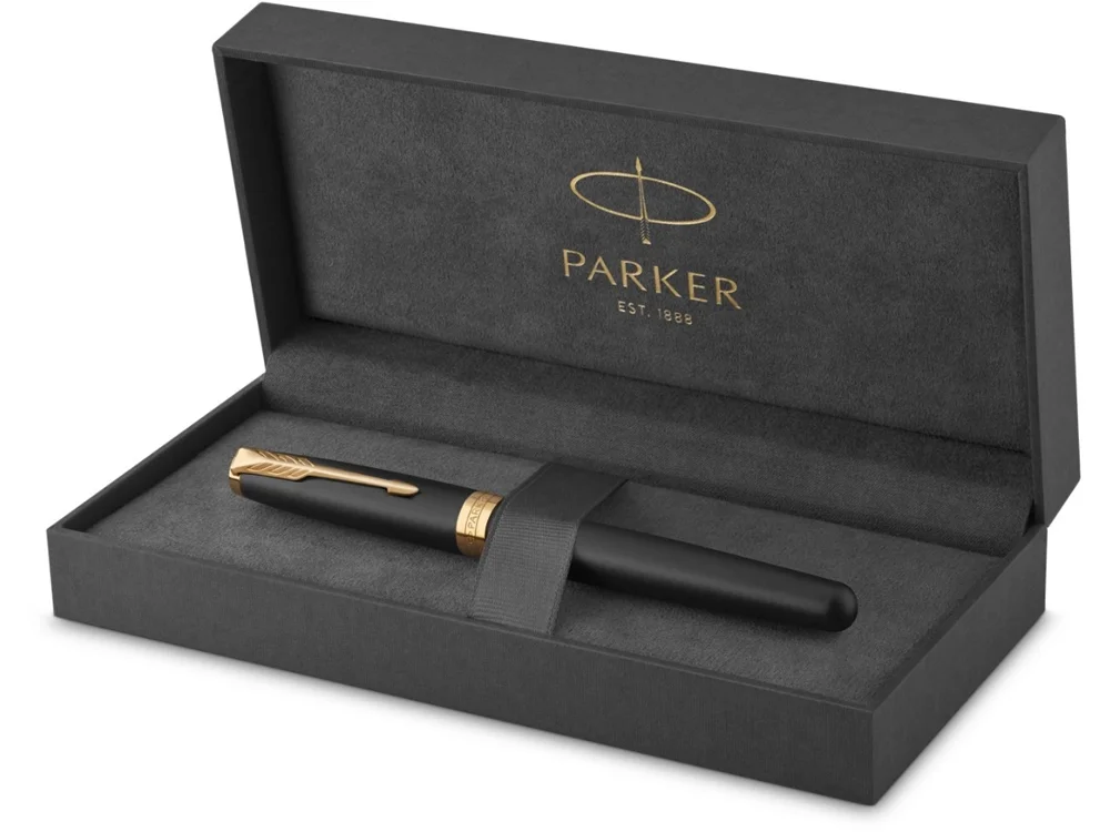 Ручка перьевая Parker Sonnet Matt Black GT черный/золотистый - фото 6